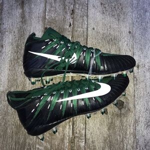 Nike Green & Black Alpha Menace Low Top Cleats 16